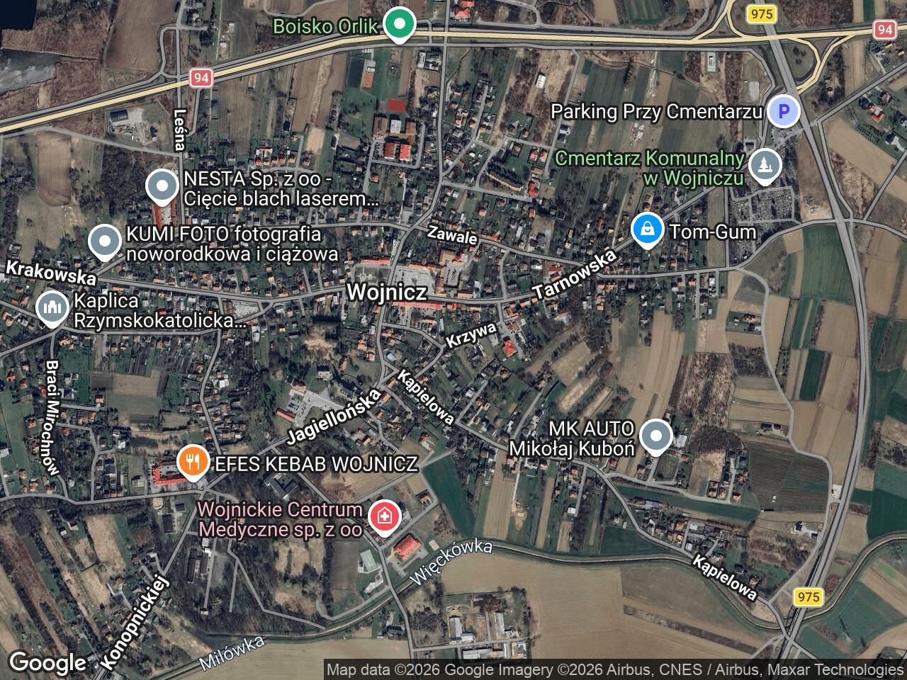 Działka inwestycyjna Wojnicz, ul. Krzywa