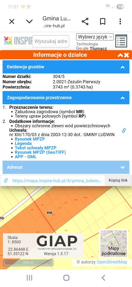 Działka rolno-budowlana Zezulin Pierwszy. Zdjęcie 2