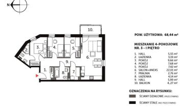 Mieszkanie 4-pokojowe Warszawa Praga-Południe, ul. Koprzywiańska