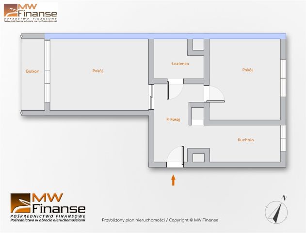 Mieszkanie 2-pokojowe Gliwice Zatorze, ul. Tarnogórska. Zdjęcie 13