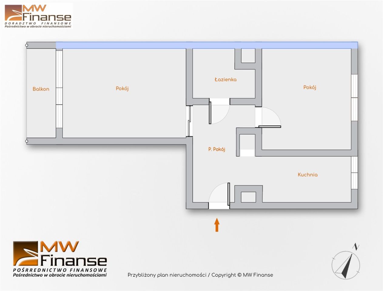 Mieszkanie 2-pokojowe Gliwice Zatorze, ul. Tarnogórska. Zdjęcie 13