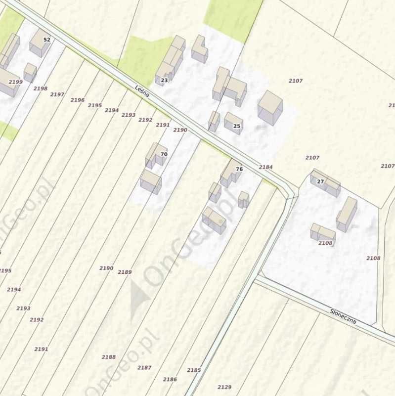 Działka rolno-budowlana Wierzchlas, ul. Leśna. Zdjęcie 2