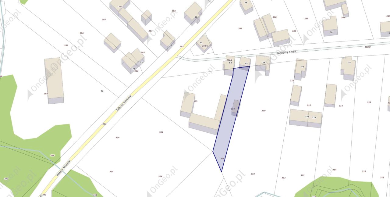 Działka rolno-budowlana Goniądz, ul. Konstytucji 3 Maja. Zdjęcie 3