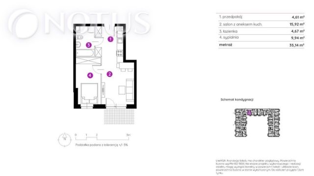 Mieszkanie 2-pokojowe Bielsko-Biała, ul. Muszlowa. Zdjęcie 2