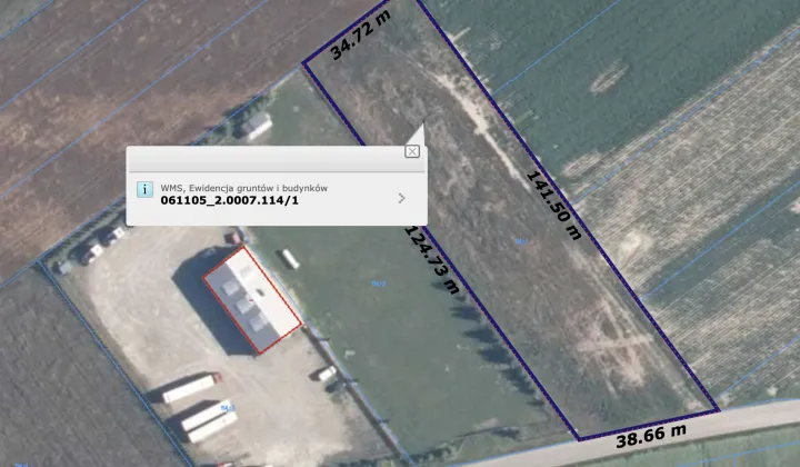 Działka rolno-budowlana Gołąbki