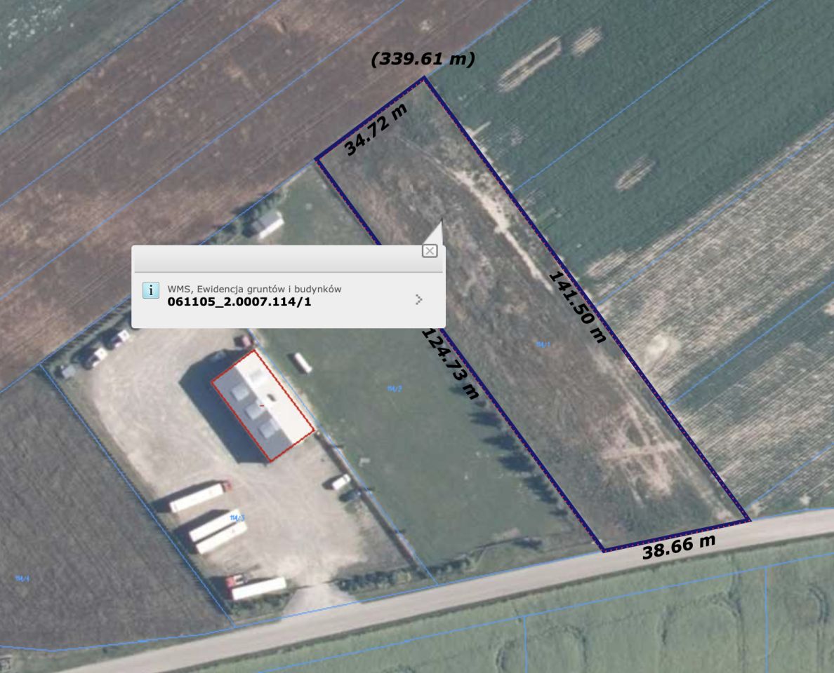 Działka rolno-budowlana Gołąbki