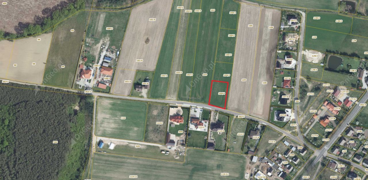 Działka budowlana Świętoszyn. Zdjęcie 1