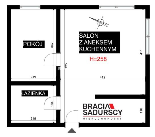 Mieszkanie 2-pokojowe Kraków Grzegórzki, ul. Dąbska. Zdjęcie 27