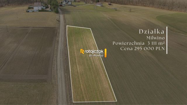 Działka inwestycyjna Milwino, ul. Rolnicza. Zdjęcie 1