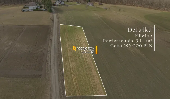 Działka inwestycyjna Milwino, ul. Rolnicza