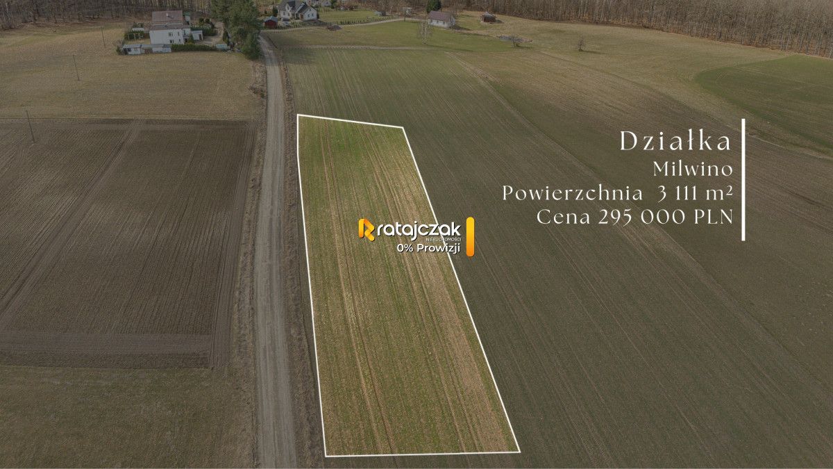 Działka inwestycyjna Milwino, ul. Rolnicza. Zdjęcie 1