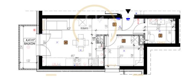 Mieszkanie 2-pokojowe Lublin Czechów Dolny, ul. Mirosława Dereckiego. Zdjęcie 7
