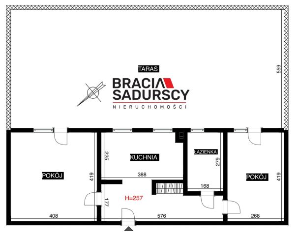 Mieszkanie 2-pokojowe Kraków Dębniki, ul. Drukarska. Zdjęcie 22