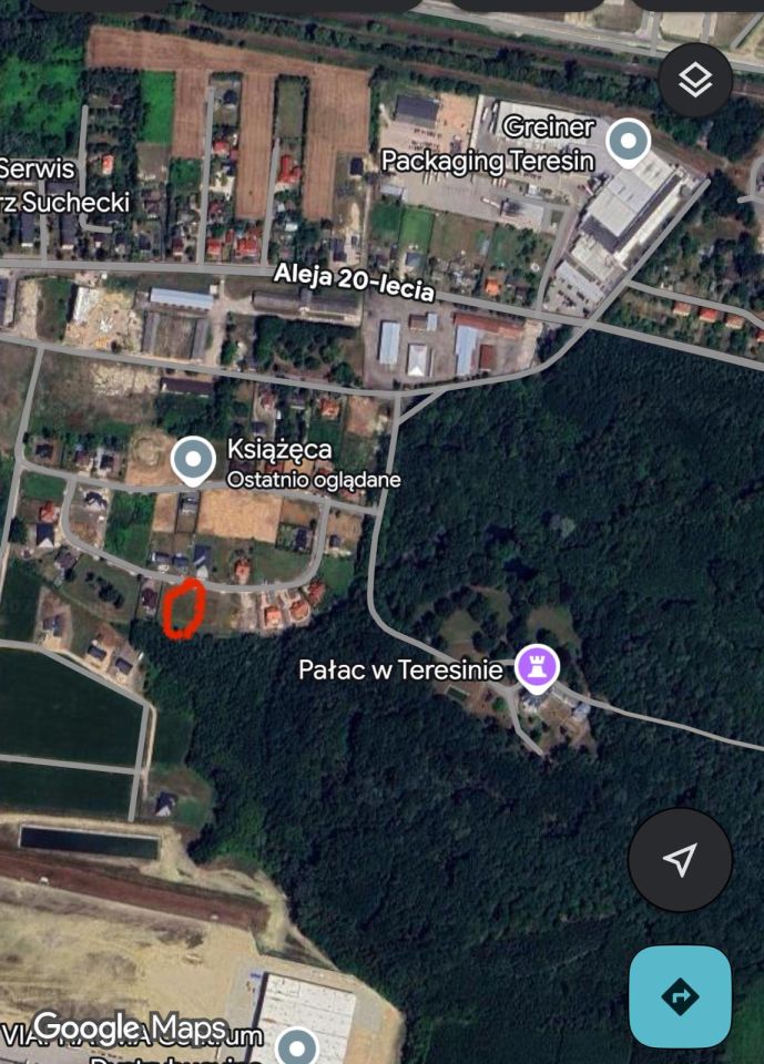 Działka budowlana Teresin-Gaj, ul. Książęca. Zdjęcie 4