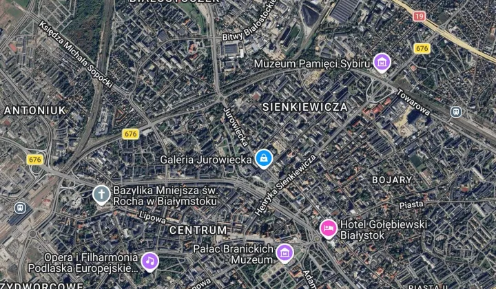 Mieszkanie 1-pokojowe Białystok Centrum, ul. Jurowiecka