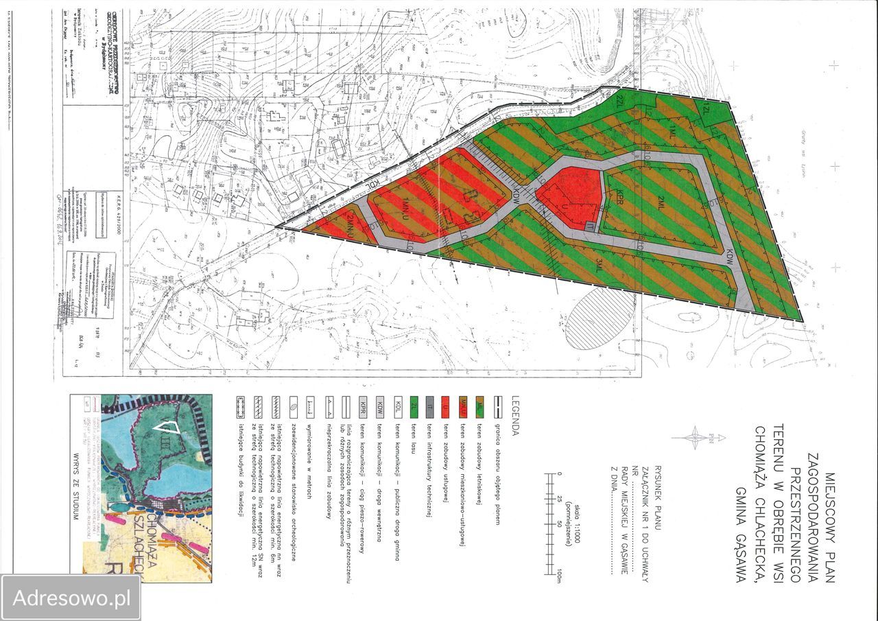 Działka inwestycyjna Chomiąża Szlachecka. Zdjęcie 3