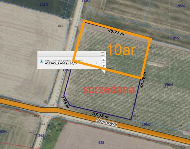 Działka budowlana Tyniec nad Ślęzą, ul. Sosnowa. Zdjęcie 1