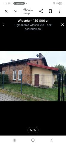 dom szeregowy, 1 pokój Włostów. Zdjęcie 1