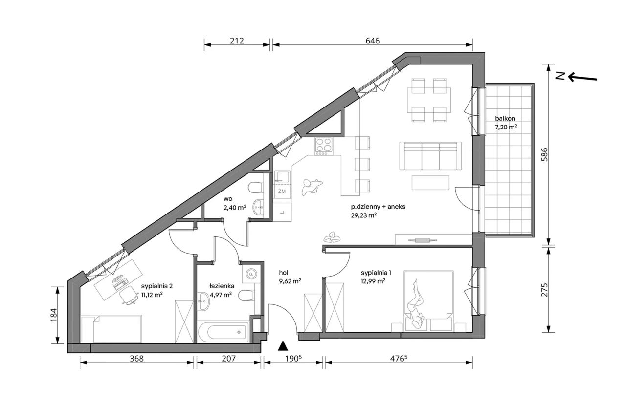 Mieszkanie 3-pokojowe Warszawa Włochy, ul. Trzcinowa. Zdjęcie 7