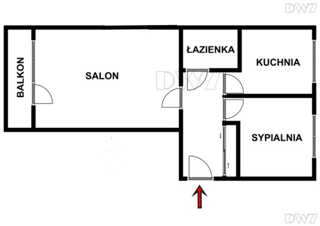 Mieszkanie 2-pokojowe Kraków Czyżyny, os. Albertyńskie. Zdjęcie 18