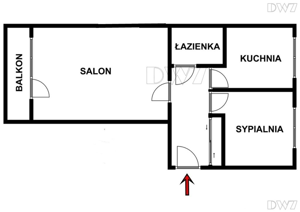 Mieszkanie 2-pokojowe Kraków Czyżyny, os. Albertyńskie. Zdjęcie 18