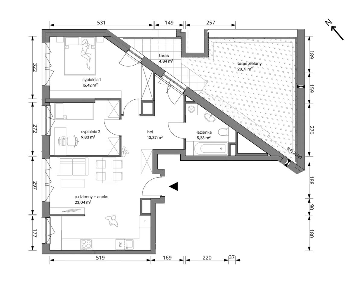 Mieszkanie 3-pokojowe Warszawa Włochy, ul. Trzcinowa. Zdjęcie 11