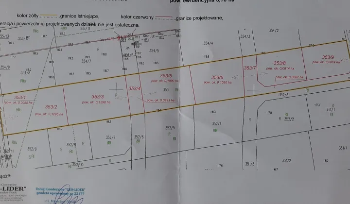 Działka budowlana Ruszowice, ul. Oliwkowa
