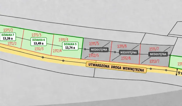 Działka budowlana Trzeboś