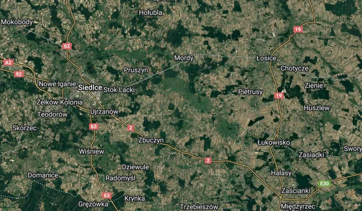 Działka leśna Radzików-Kornica