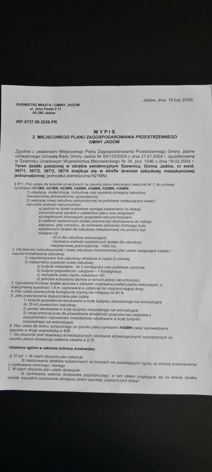 Działka budowlana Szewnica. Zdjęcie 3