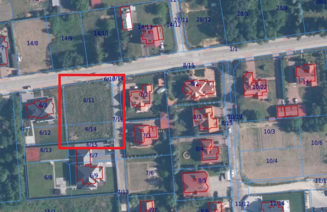 Działka rolno-budowlana Tarnów Krzyż, ul. Wiśniowa