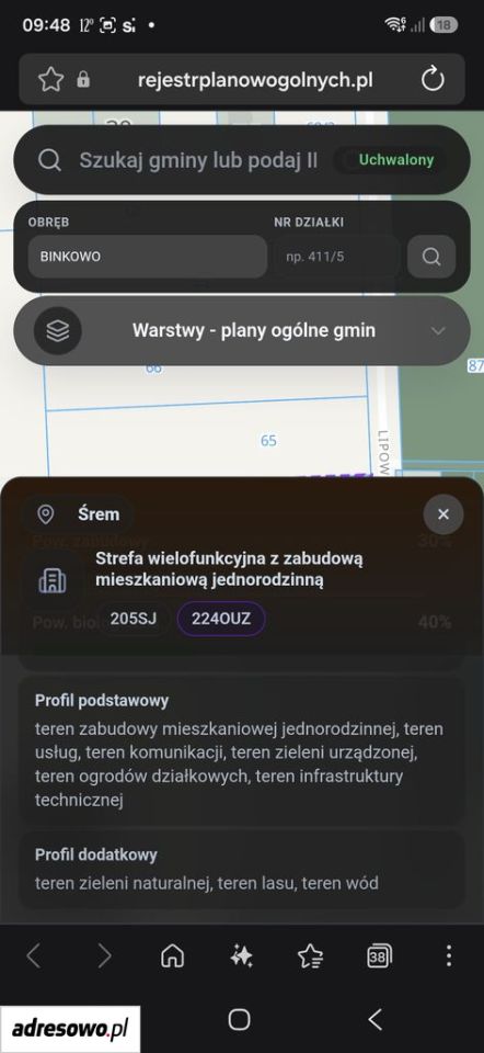 Działka budowlana Kaleje, ul. Lipowa. Zdjęcie 3