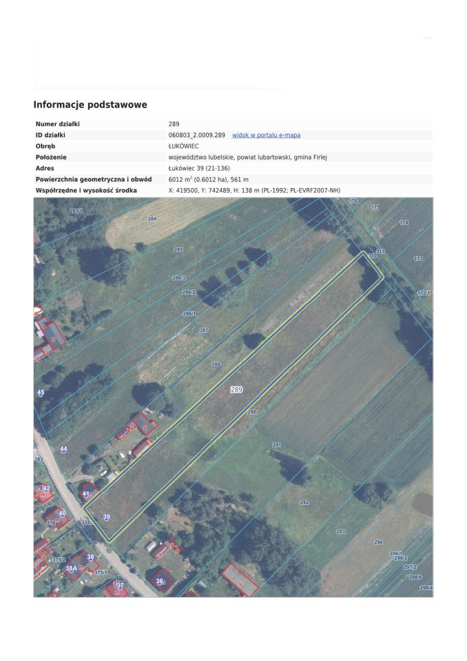 Działka rolno-budowlana Łukówiec. Zdjęcie 1