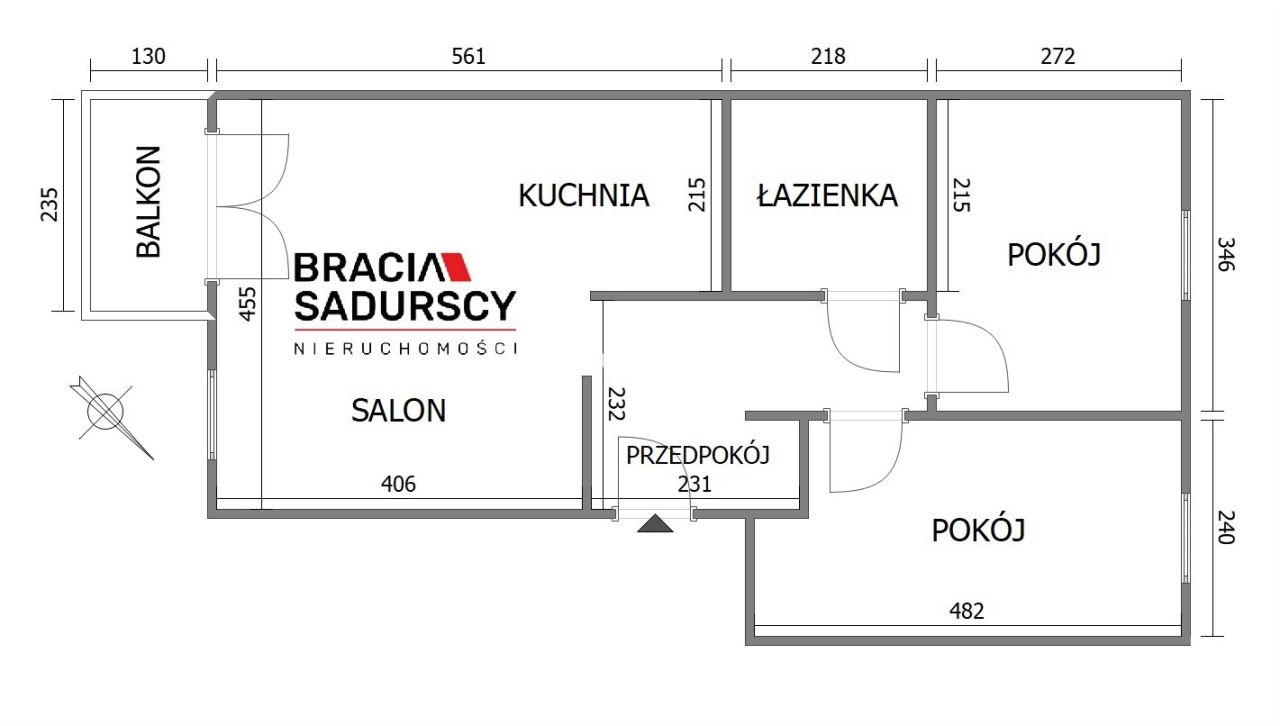 Mieszkanie 3-pokojowe Kraków, ul. Henryka i Karola Czeczów. Zdjęcie 15
