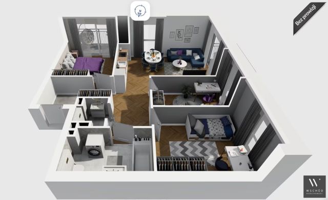 Mieszkanie 4-pokojowe Kraków Prądnik Biały. Zdjęcie 1