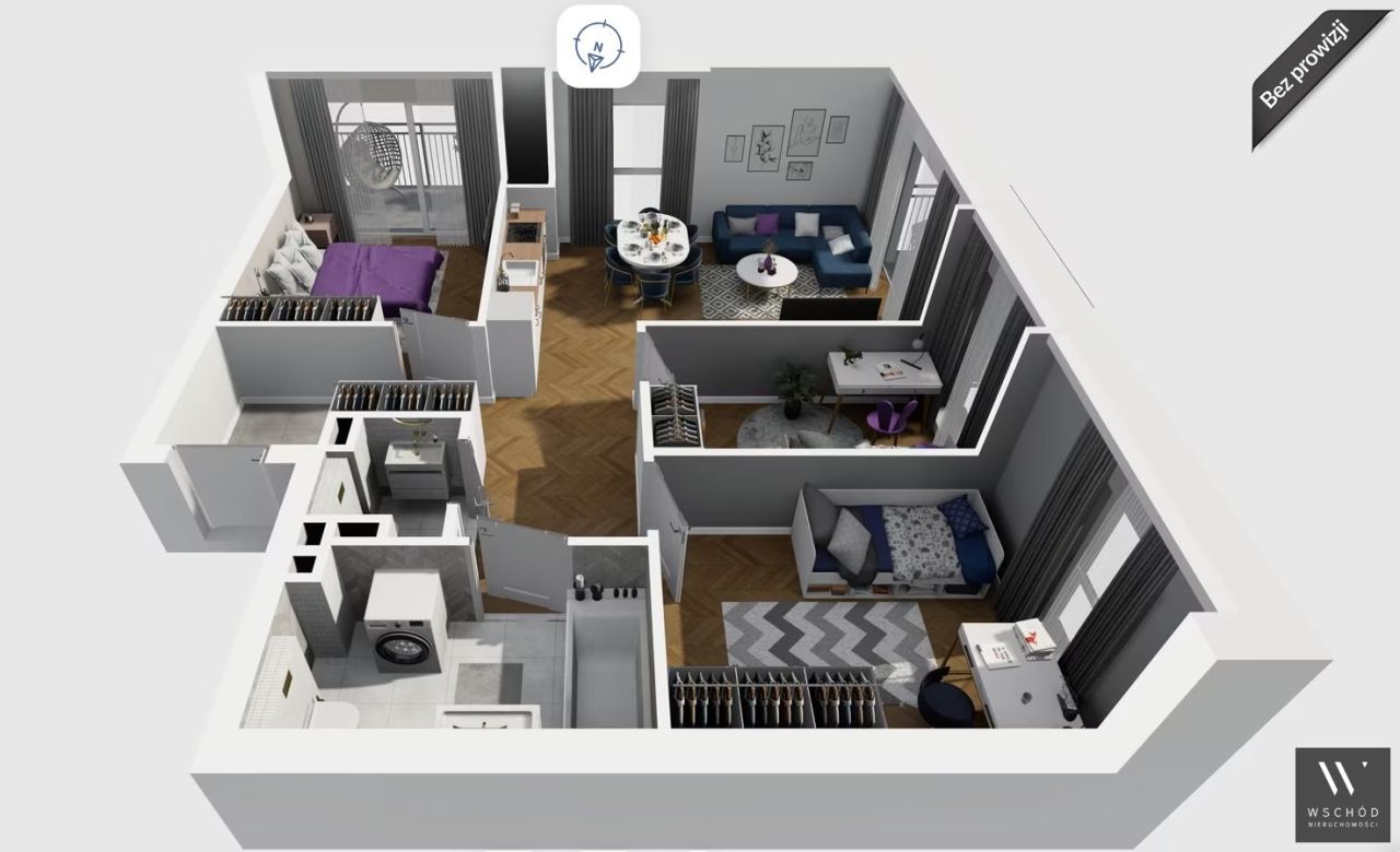 Mieszkanie 4-pokojowe Kraków Prądnik Biały