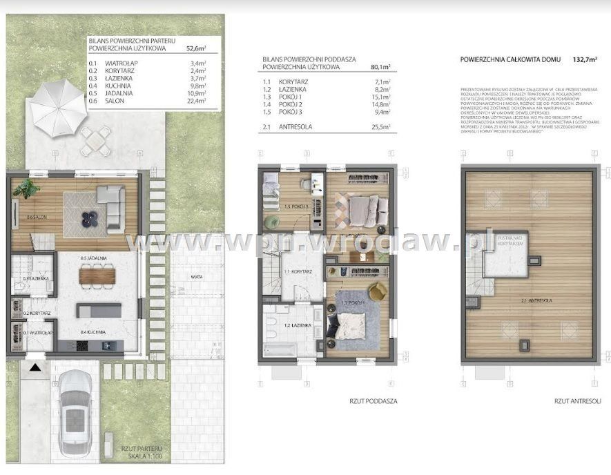 bliźniak, 5 pokoi Wrocław Krzyki. Zdjęcie 2