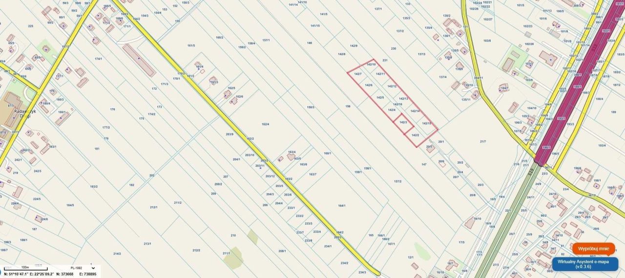 Działka budowlana Radawczyk Drugi. Zdjęcie 2