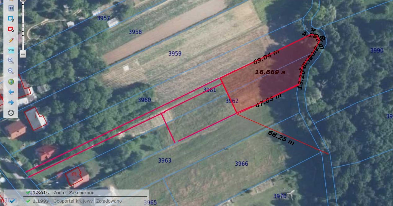 Działka budowlana Pruchnik Majasiówka, ul. Leśna