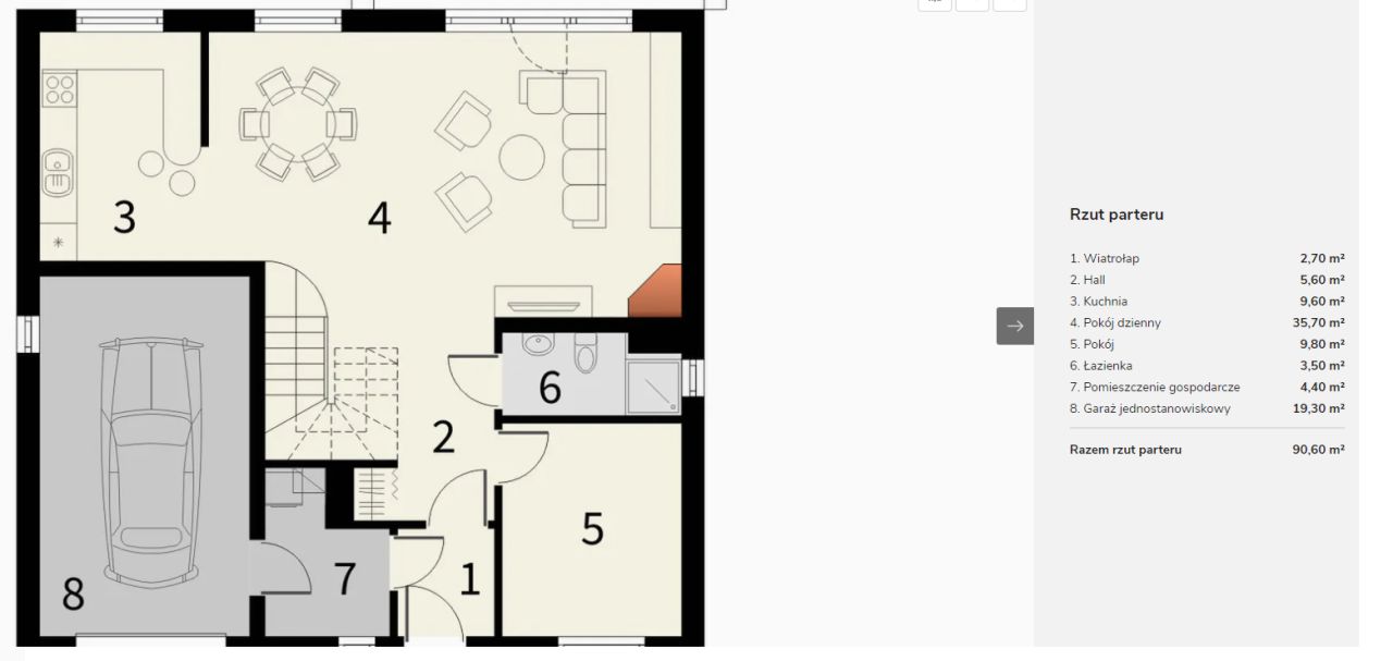 dom wolnostojący, 4 pokoje Walawa. Zdjęcie 3