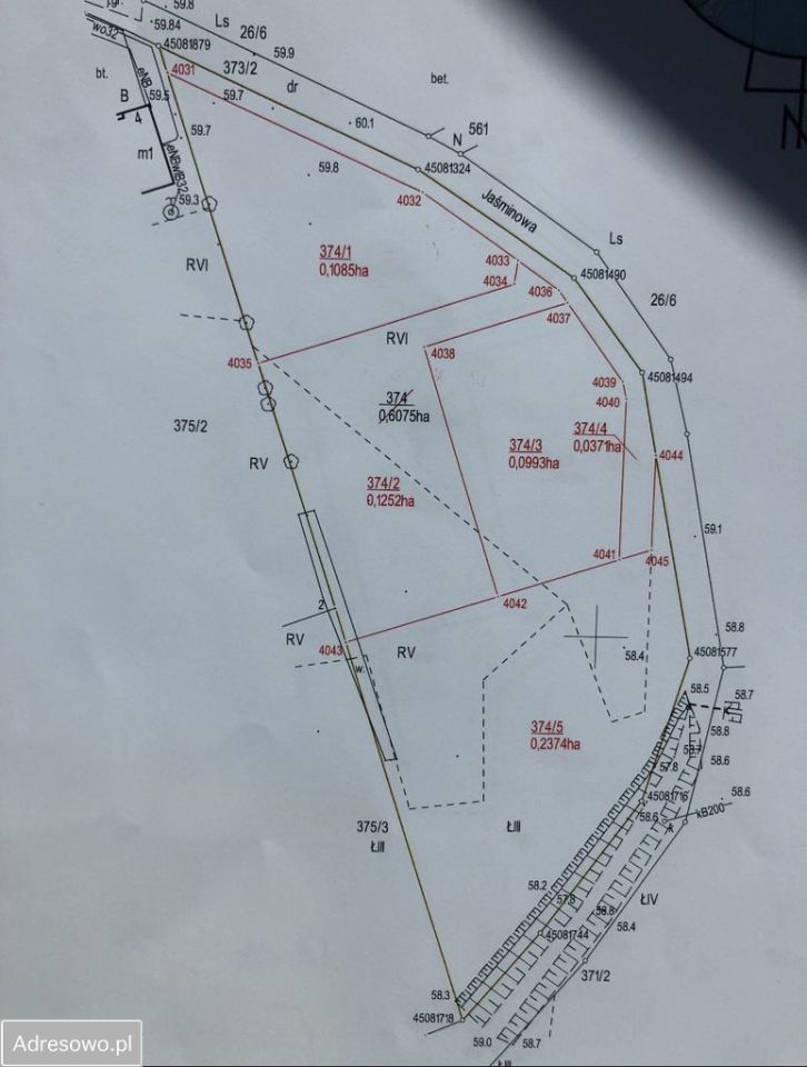 Działka budowlana Zabór, ul. Jaśminowa. Zdjęcie 2