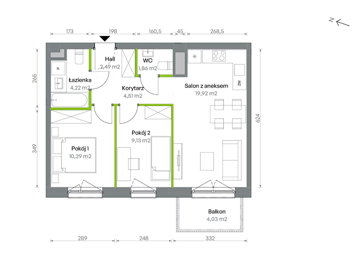 Mieszkanie 3-pokojowe Warszawa Targówek, ul. Oliwska. Zdjęcie 16