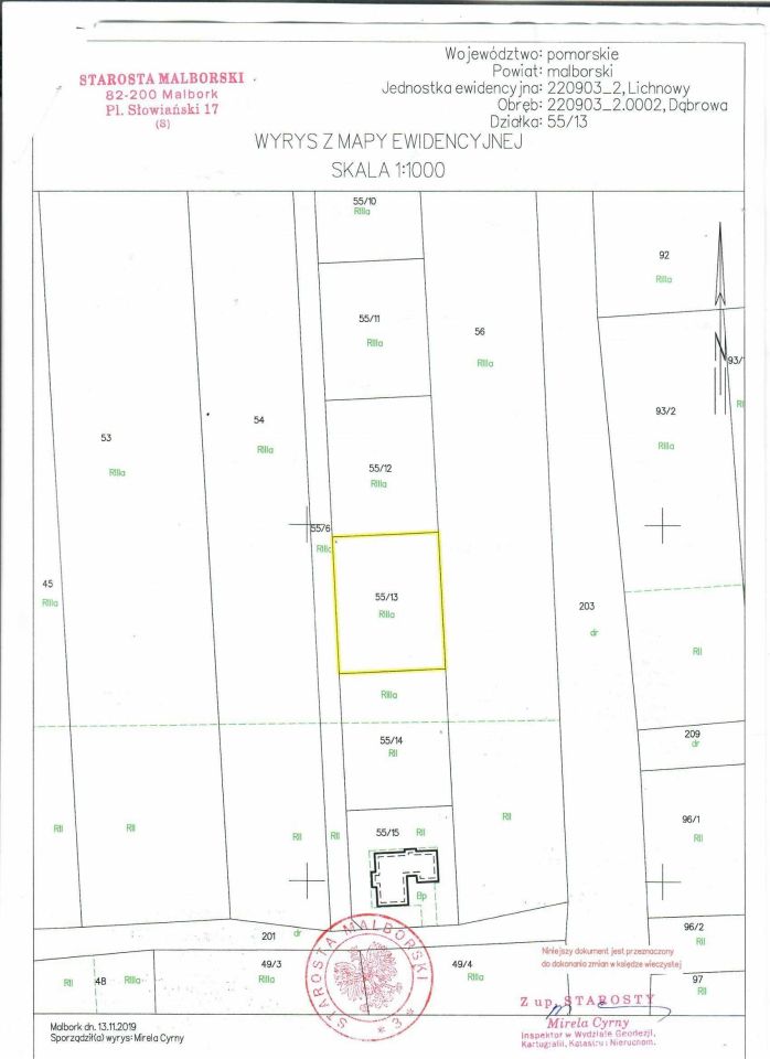 Działka budowlana Dąbrowa. Zdjęcie 5