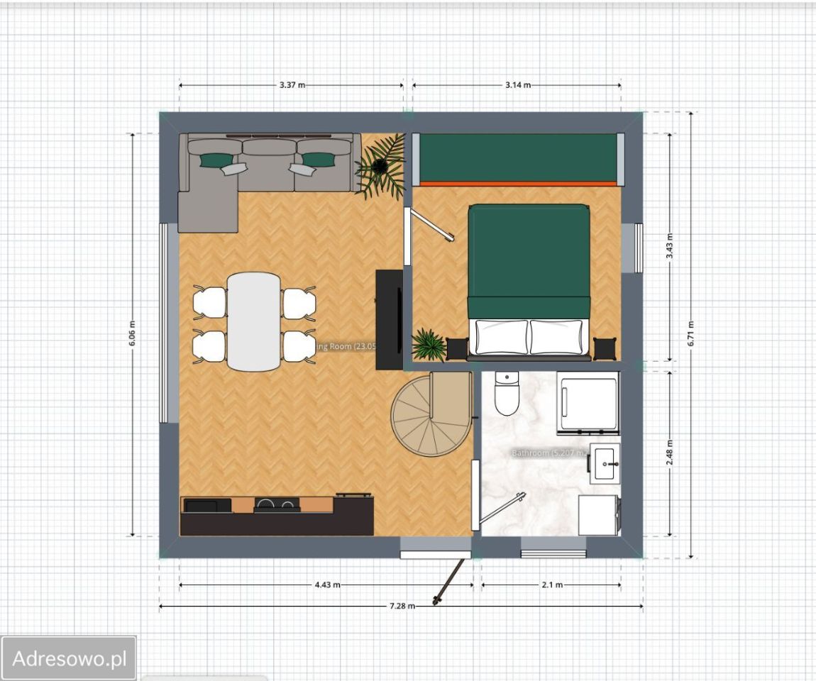 dom wolnostojący, 2 pokoje Gąski, ul. Masztowa. Zdjęcie 14