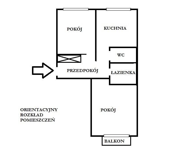 Mieszkanie 2-pokojowe Wrocław Fabryczna, ul. Jerzego Bajana. Zdjęcie 13