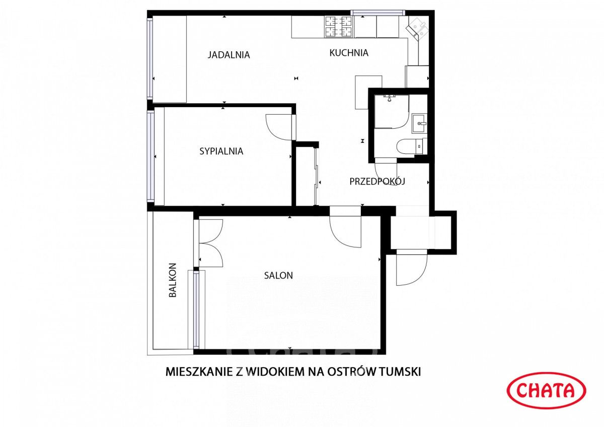 Mieszkanie 3-pokojowe Wrocław Stare Miasto, ul. Andrzeja Frycza-Modrzewskiego. Zdjęcie 17