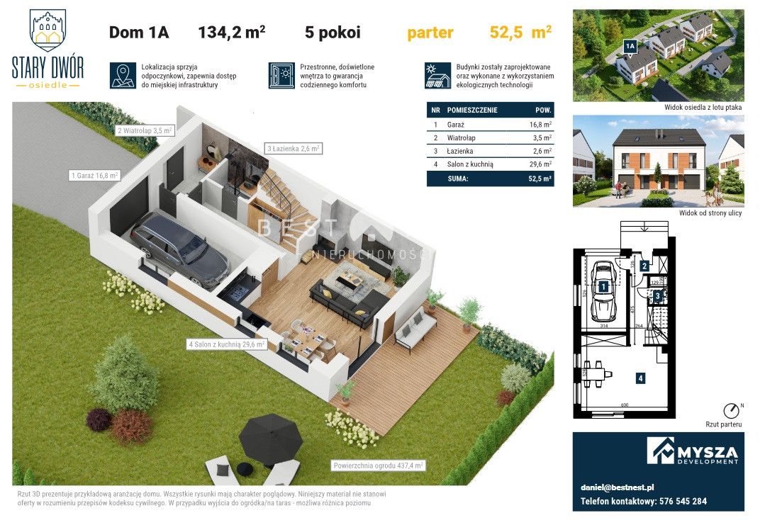 bliźniak, 5 pokoi Łodygowice, ul. Podzamcze. Zdjęcie 16