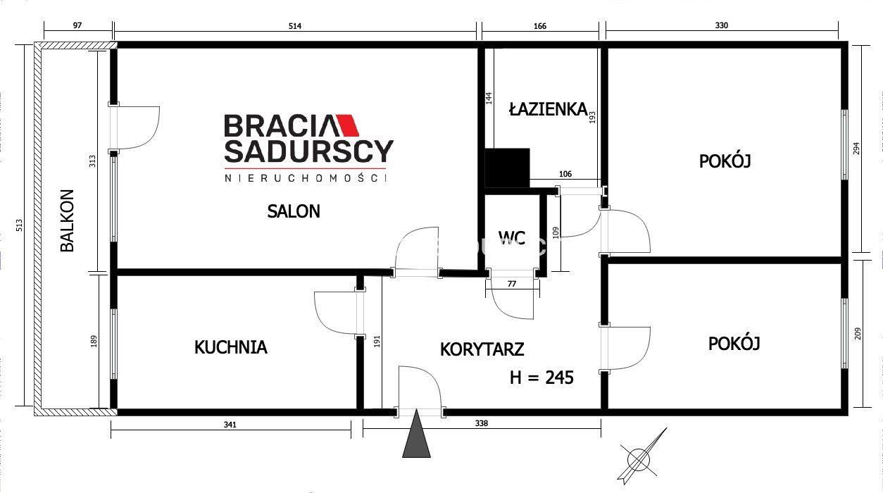 Mieszkanie 3-pokojowe Kraków Nowa Huta, os. Przy Arce. Zdjęcie 15
