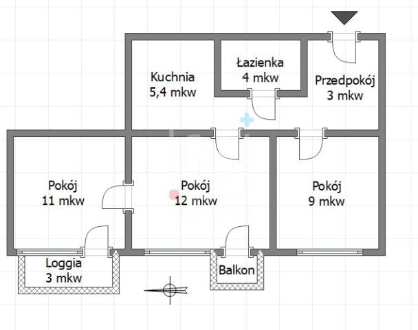 Mieszkanie 3-pokojowe Warszawa Mokotów, ul. Puławska. Zdjęcie 4