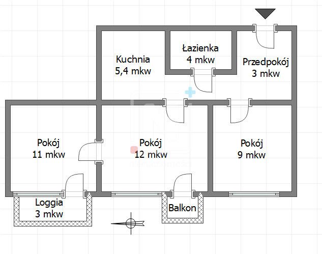 Mieszkanie 3-pokojowe Warszawa Mokotów, ul. Puławska. Zdjęcie 4